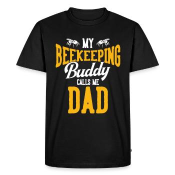 Apiculture Apiculteurs Abeilles Apiculteurs - T-shirt Premium bio Homme - noir - Devant - Nico (187cm)