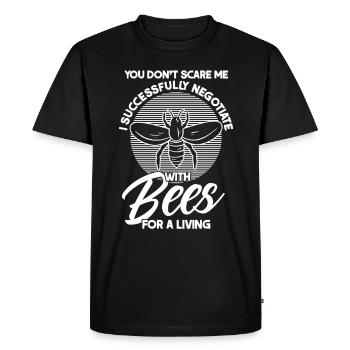 Beekeeping Beekeepers Bees Honey Beekeepers - Men's Premium Organic T-Shirt - black - Front - Nico (187cm)