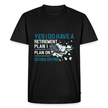 Cadeau de plongée sous-marine plongeur sous-marin - T-shirt Premium bio Homme - noir - Devant - Nico (187cm)
