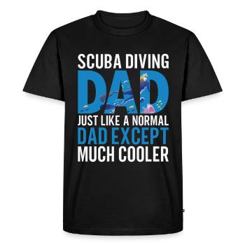 Cadeau de plongée sous-marine Plongeur sous-marin - T-shirt Premium bio Homme - noir - Devant - Nico (187cm)