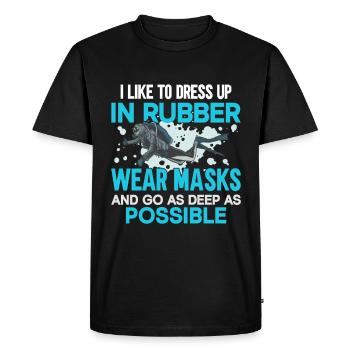 Cadeau de plongée sous-marine plongeur sous-marin - T-shirt Premium bio Homme - noir - Devant - Nico (187cm)