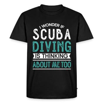 Cadeau de plongée sous-marine plongeur sous-marin - T-shirt Premium bio Homme - noir - Devant - Nico (187cm)