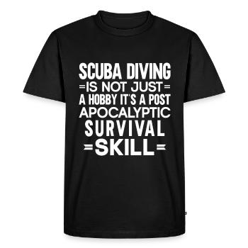 Cadeau de plongée sous-marine Plongeur sous-marin - T-shirt Premium bio Homme - noir - Devant - Nico (187cm)