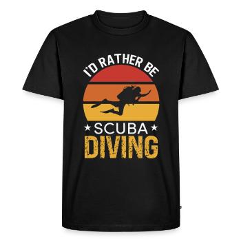 Cadeau de plongée sous-marine Plongeur sous-marin - T-shirt Premium bio Homme - noir - Devant - Nico (187cm)