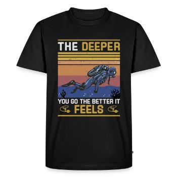 Cadeau de plongée sous-marine Plongeur sous-marin - T-shirt Premium bio Homme - noir - Devant - Nico (187cm)