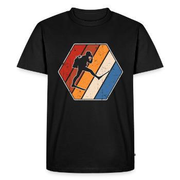 Diving Retro - Men's Premium Organic T-Shirt - black - Front - Nico (187cm)