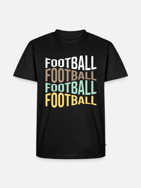 football - Men's Premium Organic T-Shirt - black