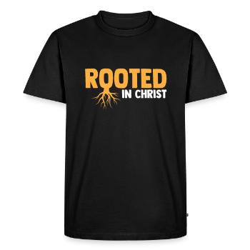 God Jesus Christ Faith Church Bible - Men's Premium Organic T-Shirt - black - Front - Nico (187cm)