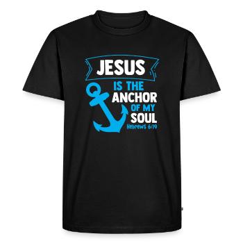 Foi Chrétien Jésus-Christ Bible Religion Dieu - T-shirt Premium bio Homme - noir - Devant - Nico (187cm)