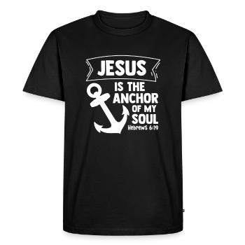 Christianisme Chrétiens Foi Églises Christ Bible - T-shirt Premium bio Homme - noir - Devant - Nico (187cm)
