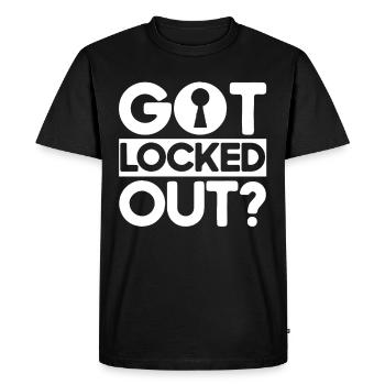 Locksmith Lock Picking Employee Locksmith - Men's Premium Organic T-Shirt - black - Front - Nico (187cm)