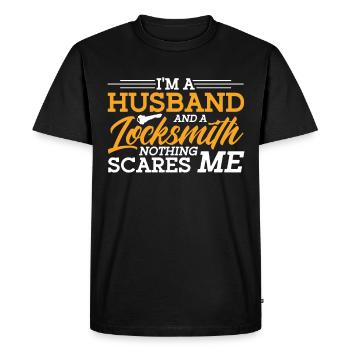 Locksmith Lock Picking Employee Locksmith - Men's Premium Organic T-Shirt - black - Front - Nico (187cm)