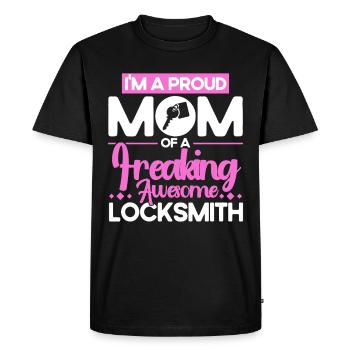Locksmith Lock Picking Employee Locksmith - Men's Premium Organic T-Shirt - black - Front - Nico (187cm)