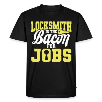 Locksmith Lock Picking Employee Locksmith - Men's Premium Organic T-Shirt - black - Front - Nico (187cm)