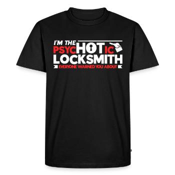 Locksmith Lock Picking Employee Locksmith - Men's Premium Organic T-Shirt - black - Front - Nico (187cm)
