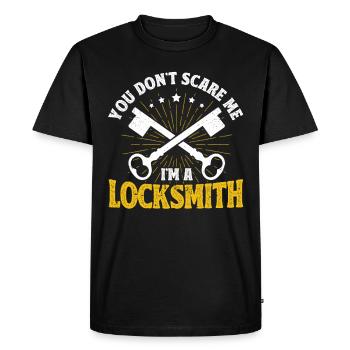Locksmith lock picking employee locksmith shop - Men's Premium Organic T-Shirt - black - Front - Nico (187cm)