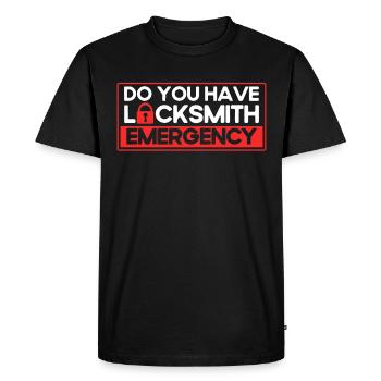 Locksmith lock picking employee locksmith shop - Men's Premium Organic T-Shirt - black - Front - Nico (187cm)