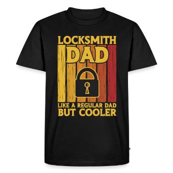 Locksmith lock picking employee locksmith shop - Men's Premium Organic T-Shirt - black - Front - Nico (187cm)