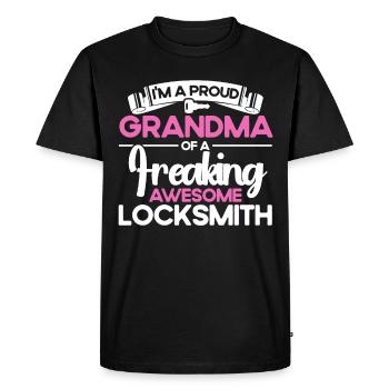 Locksmith Lock Picking Employee Locksmith - Men's Premium Organic T-Shirt - black - Front - Nico (187cm)