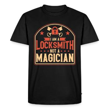 Locksmith Lock Picking Employee Locksmith - Men's Premium Organic T-Shirt - black - Front - Nico (187cm)