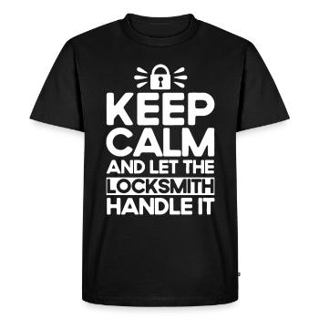 Locksmith Lock Picking Employee Locksmith - Men's Premium Organic T-Shirt - black - Front - Nico (187cm)