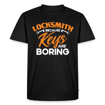 Locksmith Lock Picking Employee Locksmith - Men's Premium Organic T-Shirt - black - Front - Nico (187cm)