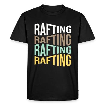 rafting - T-shirt Premium bio Homme - noir - Devant - Nico (187cm)