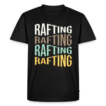 rafting - T-shirt Premium bio Homme - noir - Devant - Nico (187cm)