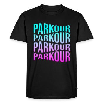 Parkour - Men's Premium Organic T-Shirt - black - Front - Nico (187cm)