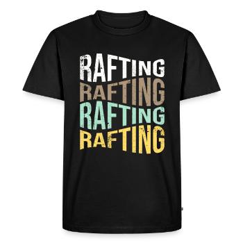 rafting - T-shirt Premium bio Homme - noir - Devant - Nico (187cm)