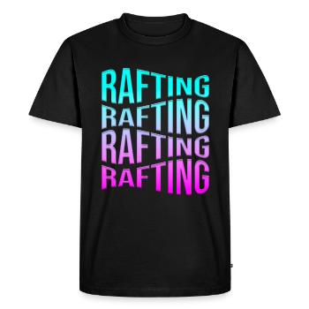 rafting - T-shirt Premium bio Homme - noir - Devant - Nico (187cm)