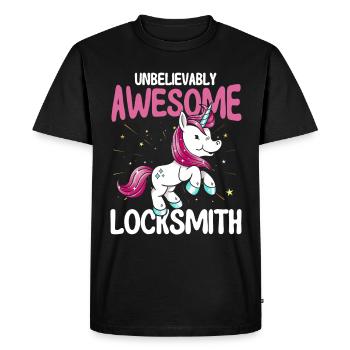 Locksmith Lock Picking Employee Locksmith - Men's Premium Organic T-Shirt - black - Front - Nico (187cm)