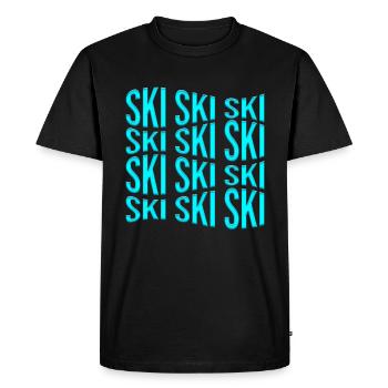 ski - T-shirt Premium bio Homme - noir - Devant - Nico (187cm)