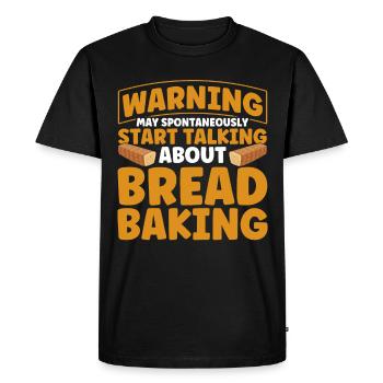 Pain Cuisson Cadeau Boulangerie Citation Boulanger - T-shirt Premium bio Homme - noir - Devant - Nico (187cm)