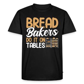 Pain Cuisson Cadeau Boulangerie Citation Boulanger - T-shirt Premium bio Homme - noir - Devant - Nico (187cm)