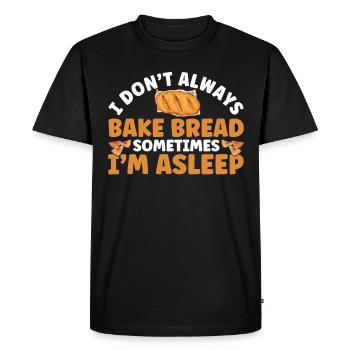 Pain Cuisson Cadeau Boulangerie Citation Boulanger - T-shirt Premium bio Homme - noir - Devant - Nico (187cm)