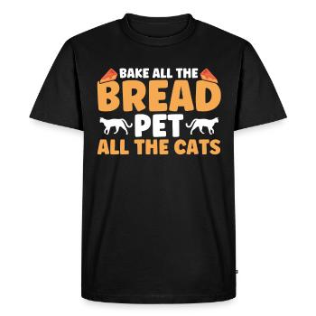Pain Cuisson Cadeau Boulangerie Citation Boulanger - T-shirt Premium bio Homme - noir - Devant - Nico (187cm)