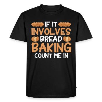 Pain Cuisson Cadeau Boulangerie Citation Boulanger - T-shirt Premium bio Homme - noir - Devant - Nico (187cm)