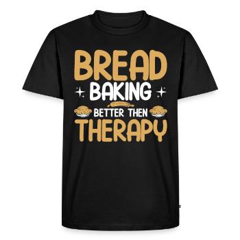 Pain Cuisson Cadeau Boulangerie Citation Boulanger - T-shirt Premium bio Homme - noir - Devant - Nico (187cm)