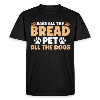 Pain Cuisson Cadeau Boulangerie Citation Boulanger - T-shirt Premium bio Homme - noir - Devant - Nico (187cm)