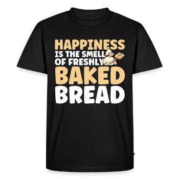 Pain Cuisson Cadeau Boulangerie Citation Boulanger - T-shirt Premium bio Homme - noir - Devant - Nico (187cm)