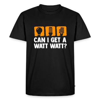 Electrical Engineering Technician Electronics Technician Electrician - Men's Premium Organic T-Shirt - black - Front - Nico (187cm)