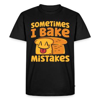 Pain Cuisson Cadeau Boulangerie Citation Boulanger - T-shirt Premium bio Homme - noir - Devant - Nico (187cm)