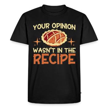 Pain Cuisson Cadeau Boulangerie Citation Boulanger - T-shirt Premium bio Homme - noir - Devant - Nico (187cm)