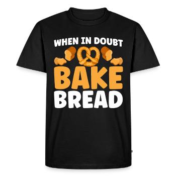 Pain Cuisson Cadeau Boulangerie Citation Boulanger - T-shirt Premium bio Homme - noir - Devant - Nico (187cm)