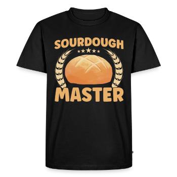 Pain Cuisson Cadeau Boulangerie Citation Boulanger - T-shirt Premium bio Homme - noir - Devant - Nico (187cm)