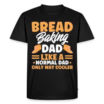 Pain Cuisson Cadeau Boulangerie Citation Boulanger - T-shirt Premium bio Homme - noir - Devant - Nico (187cm)