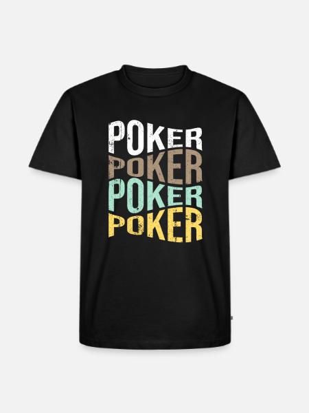 poker - Men's Premium Organic T-Shirt - black
