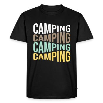 camp - T-shirt Premium bio Homme - noir - Devant - Nico (187cm)