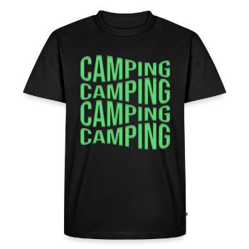 camp - T-shirt Premium bio Homme - noir - Devant - Nico (187cm)